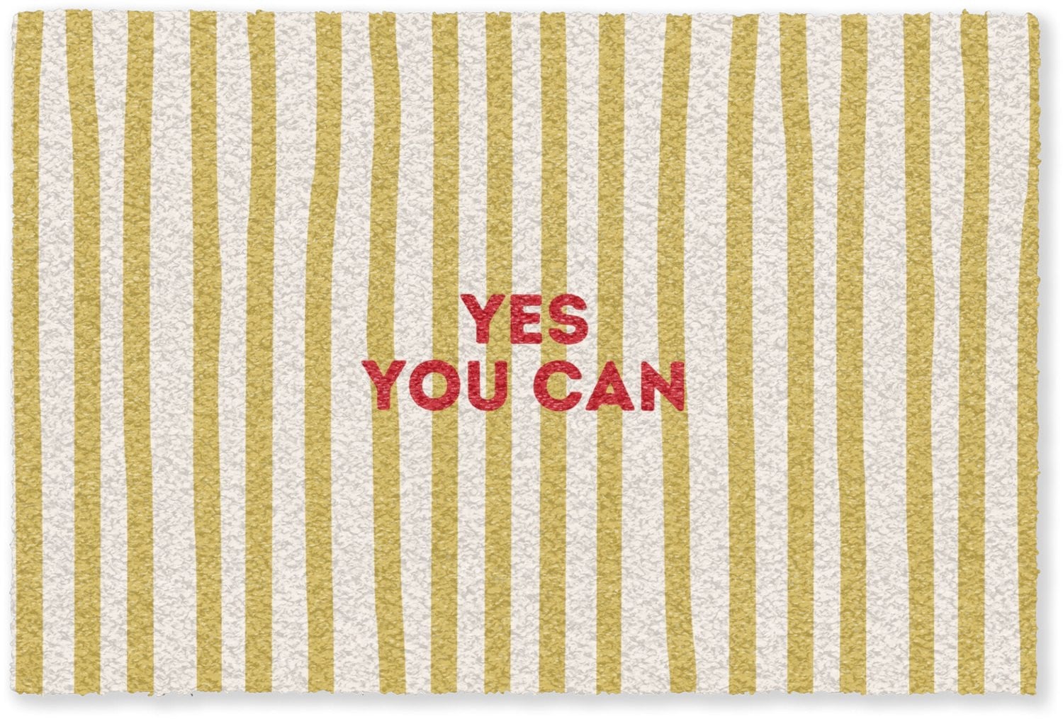 Yes You Can Deurmat Abstract Strepen - Rood - 60 x 40 cm