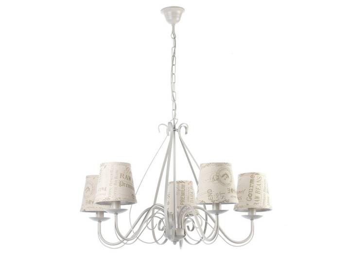Kronleuchter Polette, Creme, Metall, rund, 68x110x68 cm, Eec, ohne Chemie, Lampen & Leuchten, Innenbeleuchtung, Hängeleuchten, Kronleuchter