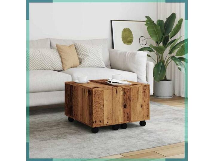 Table basse - 856548 - Vieux bois - 60x60x38 cm - Bois d'ingénierie
