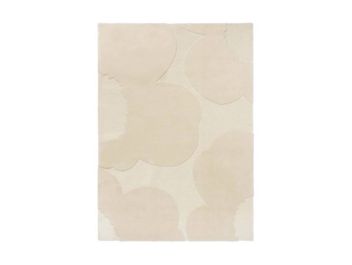 Marimekko Iso Unikko Wollteppich Natural White, 250x350 cm