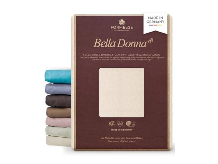 Bella Donna Jersey edles Spannbettlaken: blickdicht, glatt, kein Pilling