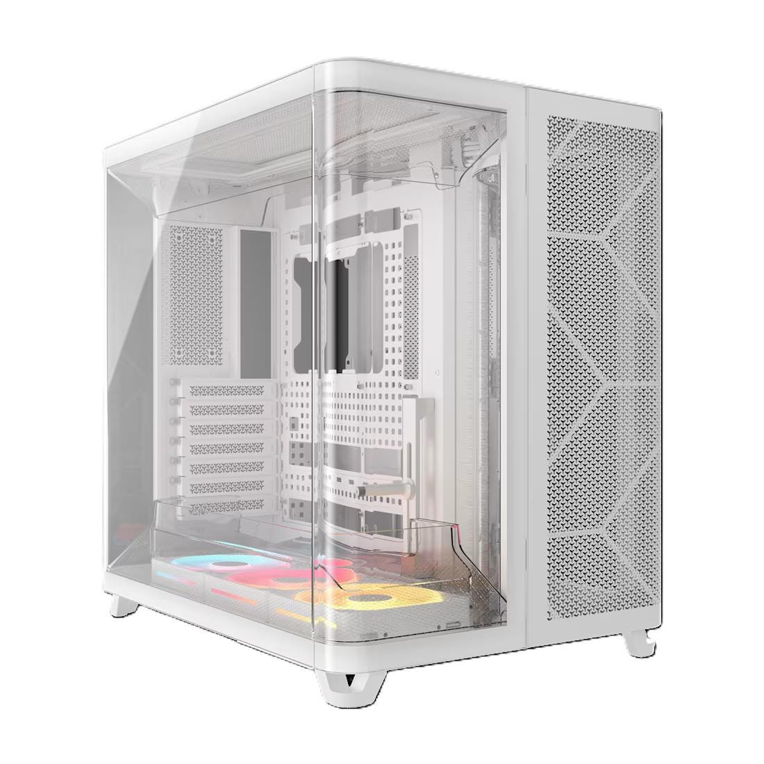 Corsair Air 5400 Gaming PC Gehäuse Midi-Tower Weiß Seitenfenster