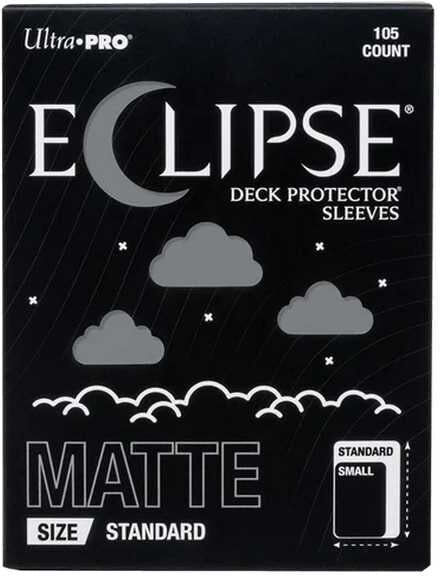 Ultra PRO Eclipse Matte Standard Deck Protector Sleeves: Smoke Grey (105ct) for Trading Cards