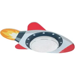 Elobra LED Deckenleuchte RAKETE STARLIGHT TECHNIKWELT, 14W, 3000-5000K, grau rot ELO-137130