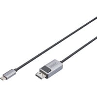 USB4 Gen 2x2 Adapterkabel USB-C > DisplayPort schwarz/grau, 1 Meter