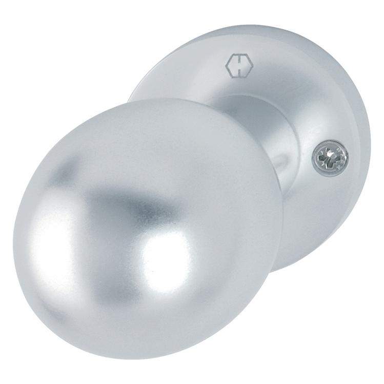 Magni Hoppe Knopf auf Rosette, Stück Aluminium 50/50 (Türknopf) (8099582)