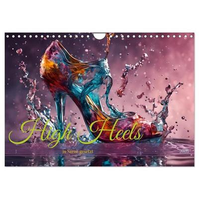 High Heels in Szene gesetzt (Wandkalender 2026 DIN A4 quer), CALVENDO Monatskalender