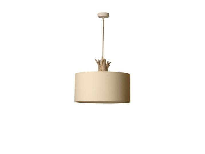 Suspension en bois recyclé blanc cassé