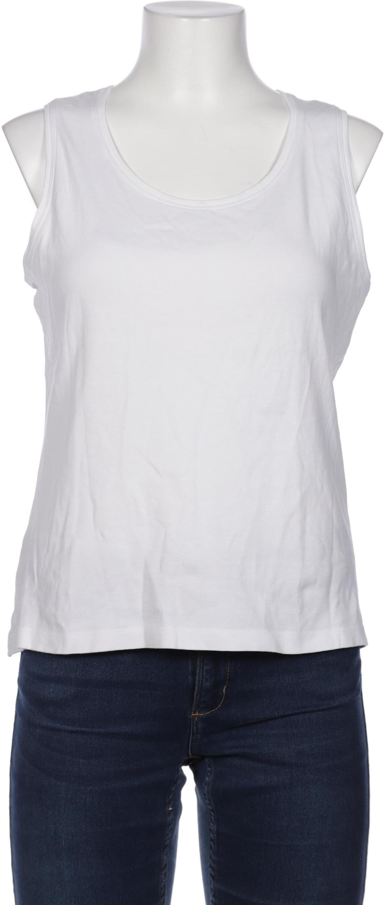 Christian Berg Damen Top, Weiß, Gr. EU 42, Baumwolle - Second Hand