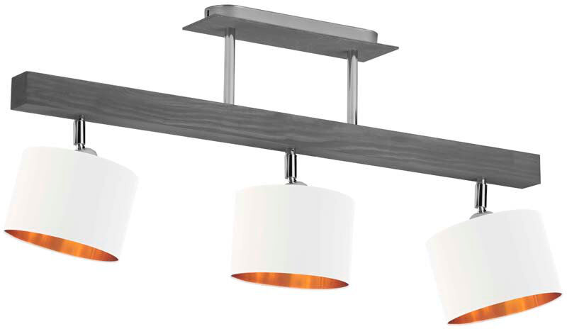 Canora Grey Fionn 3 - Light Kitchen Island Pendant White/Grey 40cm H X 75cm W X 75cm D