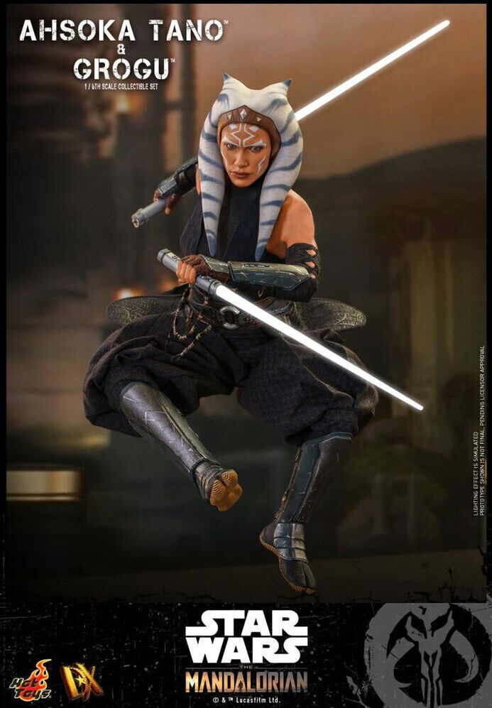 Hot Toys DX20 Star Wars The Mandalorian Ahsoka Tano 1/6 Action Figure, New