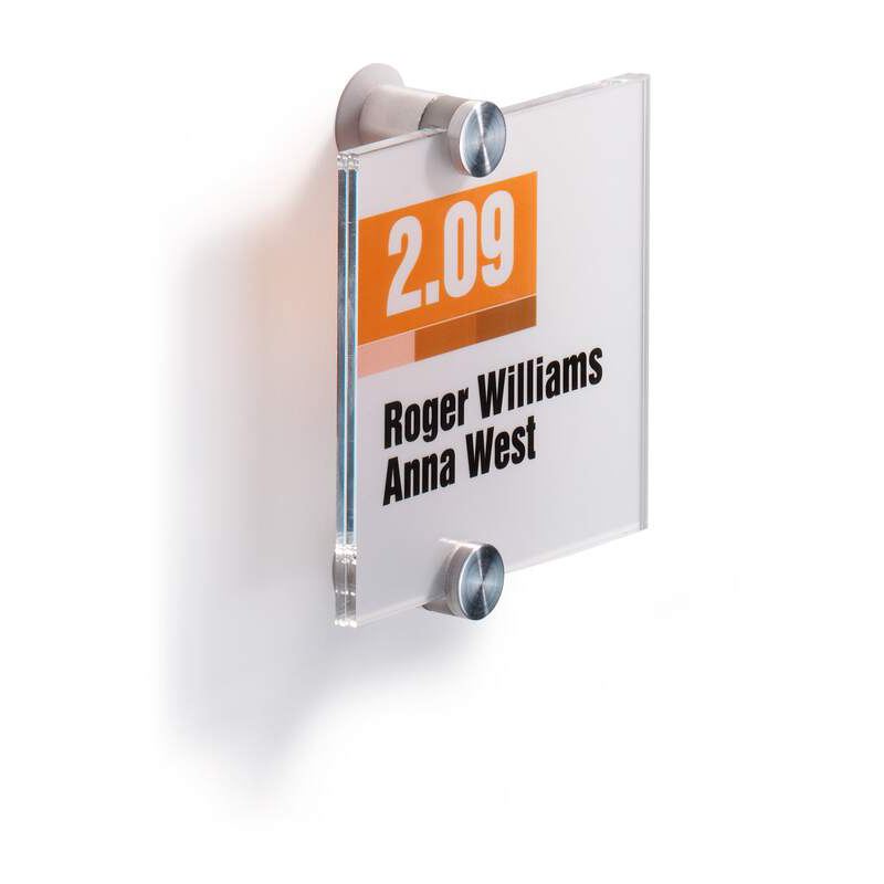 Tür-/Infoschild B.105xH.105mm a.Acrylglas 2Einlegefolien