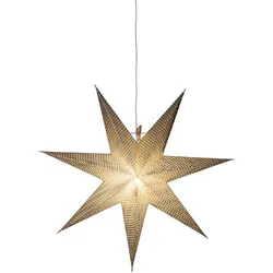 Konstsmide Weihnachtsbeleuchtung  Silberner Papierstern perforiert 7 Zacken 60cm