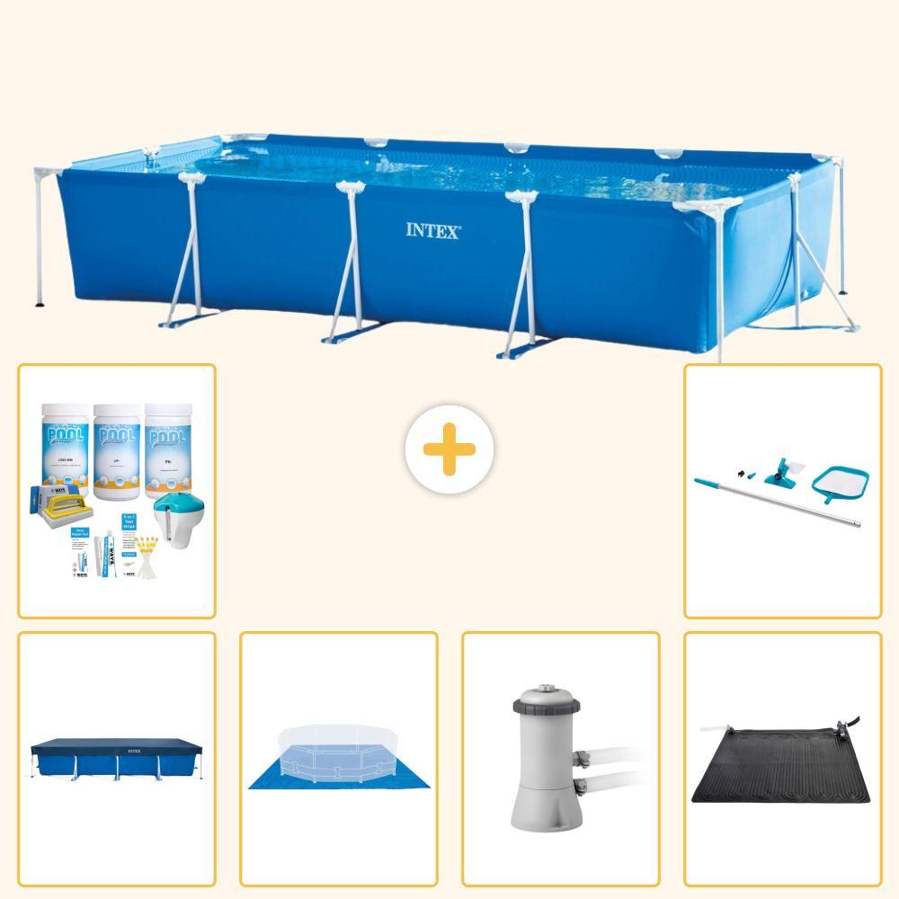 Rechteckiger Frame Pool - 450x220x84 cm - 7-teilig SCB97