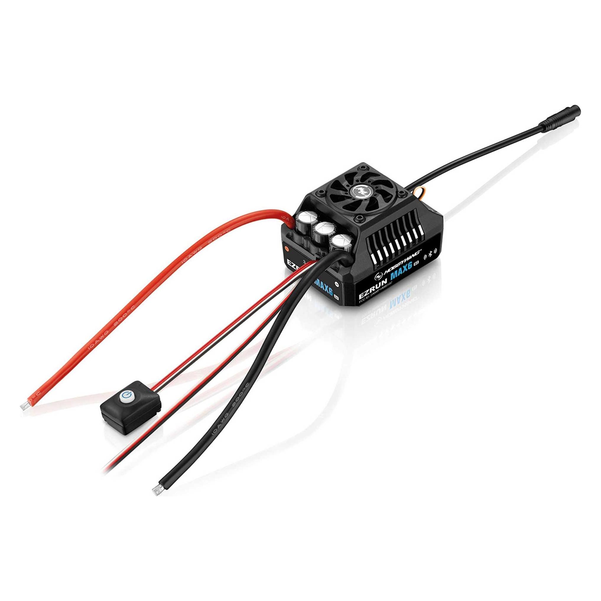 Hobbywing Ezrun MAX6 G2 Regler 200 Amp, 3-8s LiPo, BEC 8A (HW30105100)