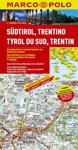 Marco Polo - MARCO POLO Karte Südtirol, Trentino 1:200.000: Mit landschaftlich schönen Strecken und Sehenswürdigkeiten / Übersichtskarte zum Ausklappen / ... Ortsregister / 5 Citypläne (Marco Polo Maps) - Preis vom 15.10.2026 23:06:25 h