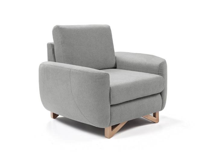 Goldstoff Sessel Wohnzimmer Relaxsessel mit Komfort Armchair Design (1-St), Moderner Wohnzimmersessel Grau Komfort Sessel