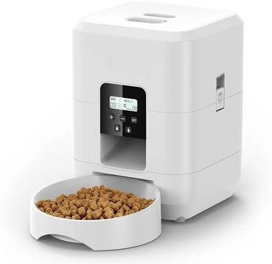 Uplift Essentials Smart 2L Automatic Pet Feeder With WiFi & HD Camera App Controlled Food Dispenser For Cats And Small Dogs 2l Button White