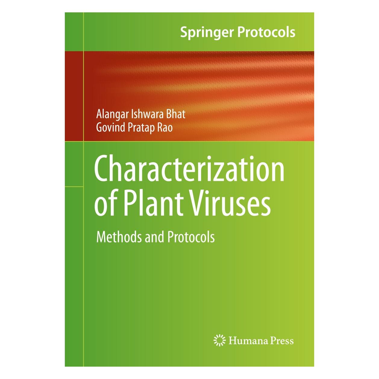Springer Characterization of Plant Viruses (Englisch, Hardcover, Alangar Ishwara Bhat, Govind Pratap Rao) (9781071603338)