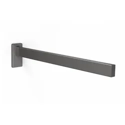 Zack Handtuchhalter Linea graphite grau, Designer Zack Design, 4x8x42 cm