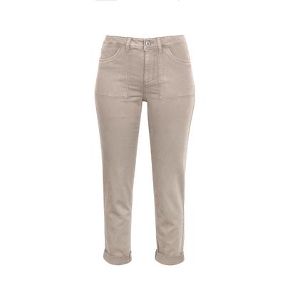 5-Pocket-Jeans STOOKER WOMEN "DAVOS Colour Jogg Edition Jeeans", Damen, Gr. 42, Länge 30, beige (string), Denim/Jeans, 98% Baumwolle, 2% Elasthan, lässig geschnitten lang, Jeans 5-Pocket-Jeans, Boyfriendjeans Casual Clean Wash Denim Jeans für Damen