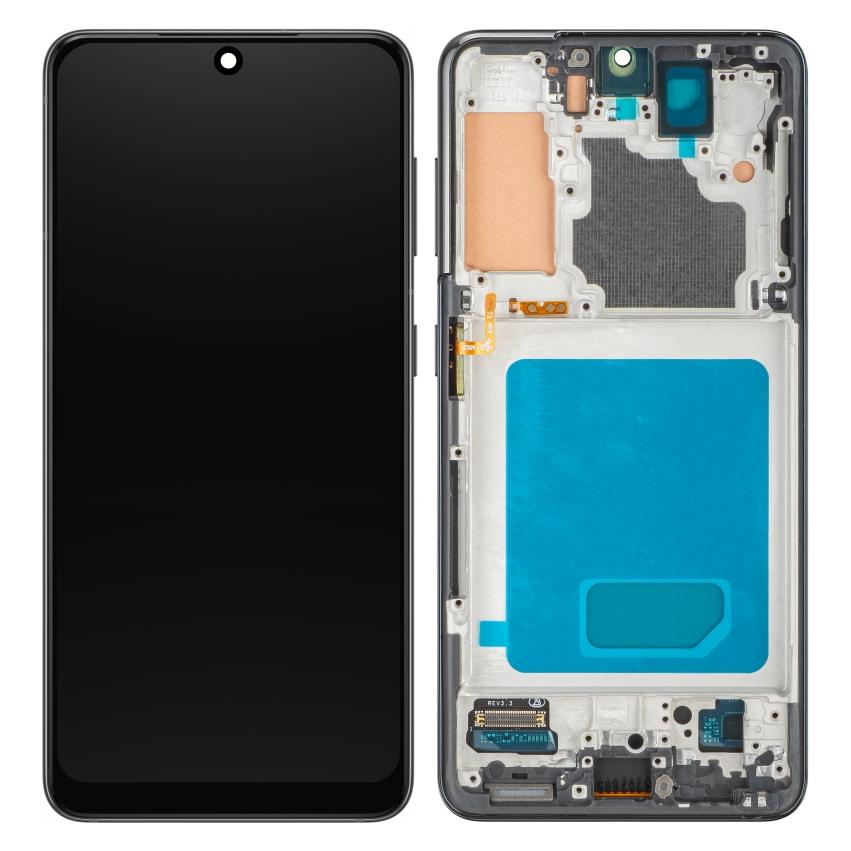 MP Display Unit for Galaxy S21 5G G991, Aftermarket, Black (Display) (73971488)