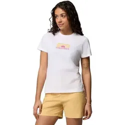 COLUMBIA Damen Shirt Ruby Springs Graphic Fitted SS, Größe M in Weiß Weiß