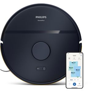 Philips Saugroboter HomeRun 2000 Series XU2000/15, dunkelblau, 6.000 Pa Saugkraft, mit Wischfunktion & Ladestation