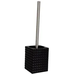 MSV Bad Serie "Kubik" WC Bürste Toilettenbürste Klobürste WC Garnitur Schwarz