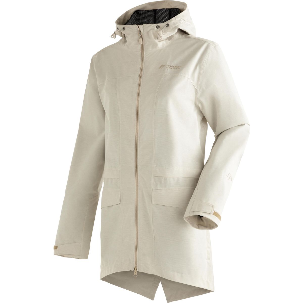Maier Sports Echaz Coat Women brown rice stripe (M17075) 38 3001009-M17075-38