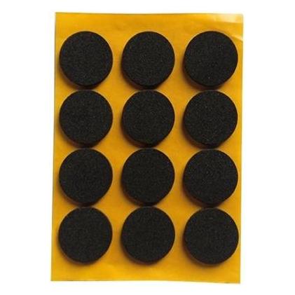 Haushalt ADHESIVE PADS 2.5MM BLACK D 20MM 12 (Universalgleiter, 12 Stk.) (36517589)