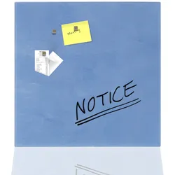 Karat office Design-Glas-Memoboard   Print   Blau