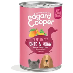Edgard&Cooper Adult 400 Gramm Hundenassfutter 6 x 400 Gramm Ente und Huhn
