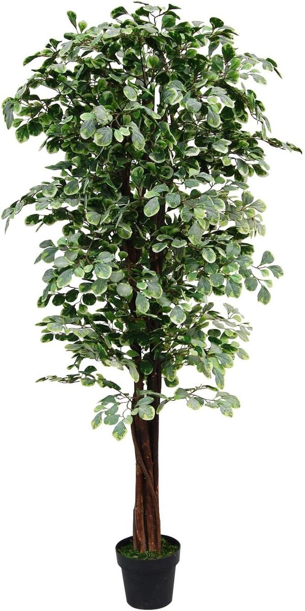 Kunstplant Benjamin - Groene decoratieve boom - 180 cm