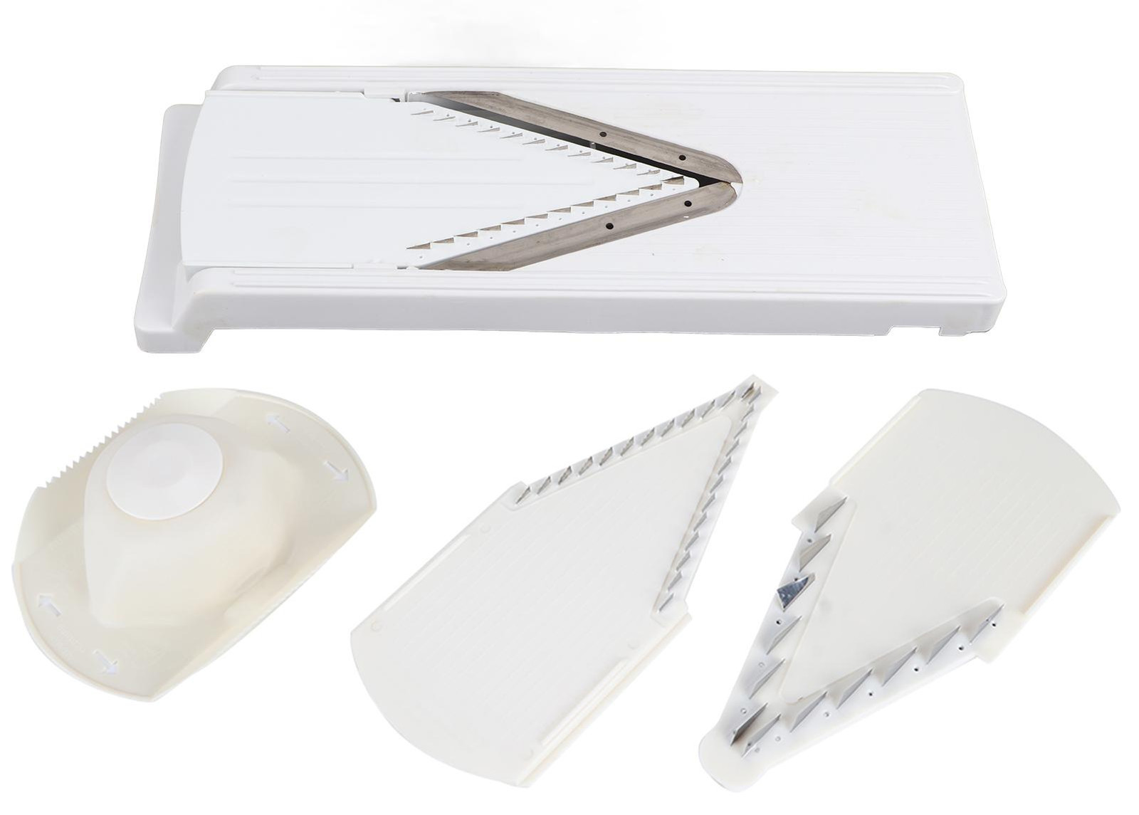 Gistuch Multifunctionele V-vormige rasp met handbescherming en roestvrijstalen mes