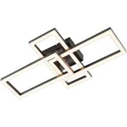 Brilliant, Deckenleuchte, LED Profil-Leuchte, 2200 lm, 3000 K, 48 x 28 cm, Kunststoff schwarz (2200 lm)