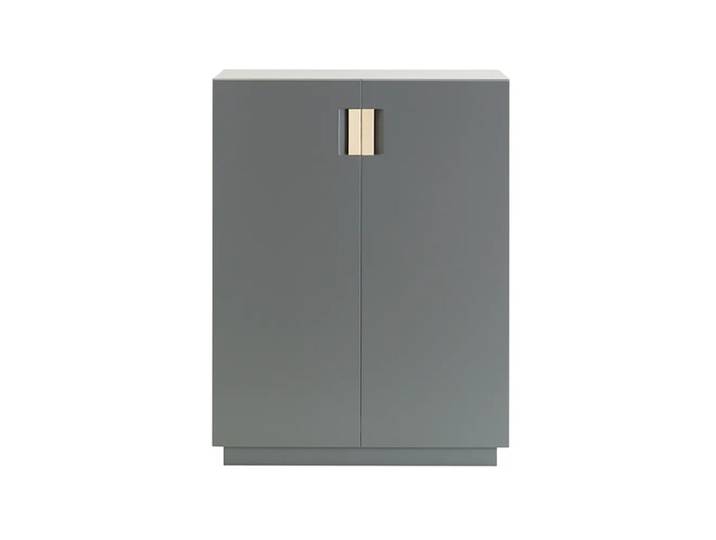 Asplund Armoire Frame 80 High storm grey, cuir natural, 42 cm