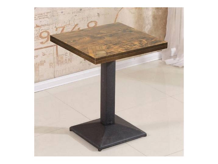 LuxusKollektion Esstisch Esstisch Quadrat Eiche Holz Metall 60x60cm (1-St)