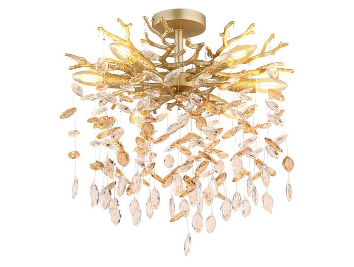 Plafondlamp Queena goud Ø 50cm Globo - 64138DG
