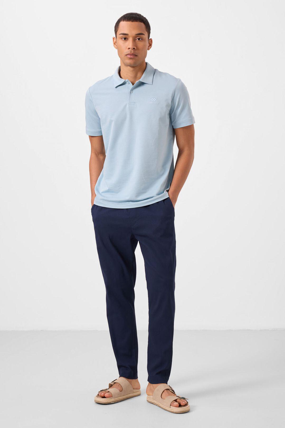 Herren Chino-Hosen aus Gabardine mit geradem Bein