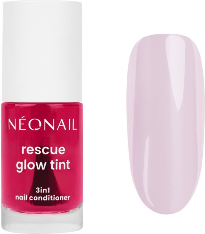 NEONAIL Rescue Glow Tint 3in1 Nail Conditioner nourishing nail varnish shade Glazed Strawberry 7.2 ml
