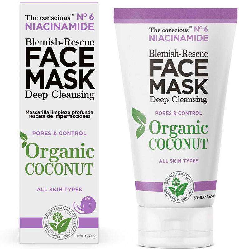 The Conscious™ Niacinamide blemish-rescue face mask organic coconut 50 ml
