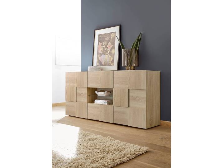 Buffet Dama II 181 x 84 x 42cm Beige/Imitation chêne de Sonoma
