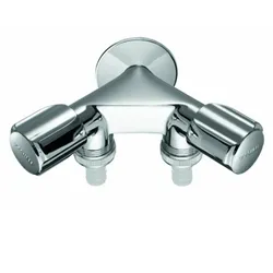 Schell NA-Doppelventil COMFORT mit RFV 1/2"chrom mit zwei Schlauchanschlüssen 033660699