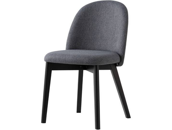 CONNUBIA Stilvoller Stuhl 2er-Set Tuka Buche , Stoff anthrazit , graphit - Farbe: anthrazit / graphit - Material: Buche / Polyester - Stuhl 2er-Set