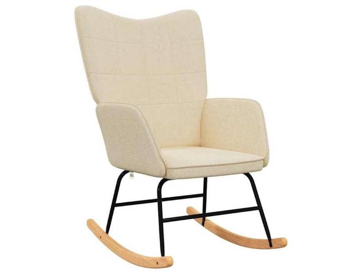 Chaise à bascule/Fauteui à bascule - UU - Crème Tissu F119