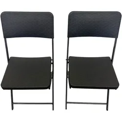 Sedex Sedex Klappstuhl 2er Set Mila  – Schwarz/Anthrazit
