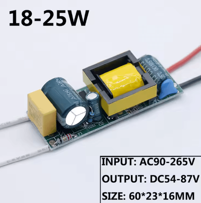 Inspire Picks PowerMate 220V Constant Current LED Driver Board (1W36W, 300mA) 18 25w Dc54 87v output 240 260ma