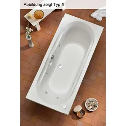 Ottofond Whirlpool Rechteckbadewanne Madera 180 x 80 - Baden