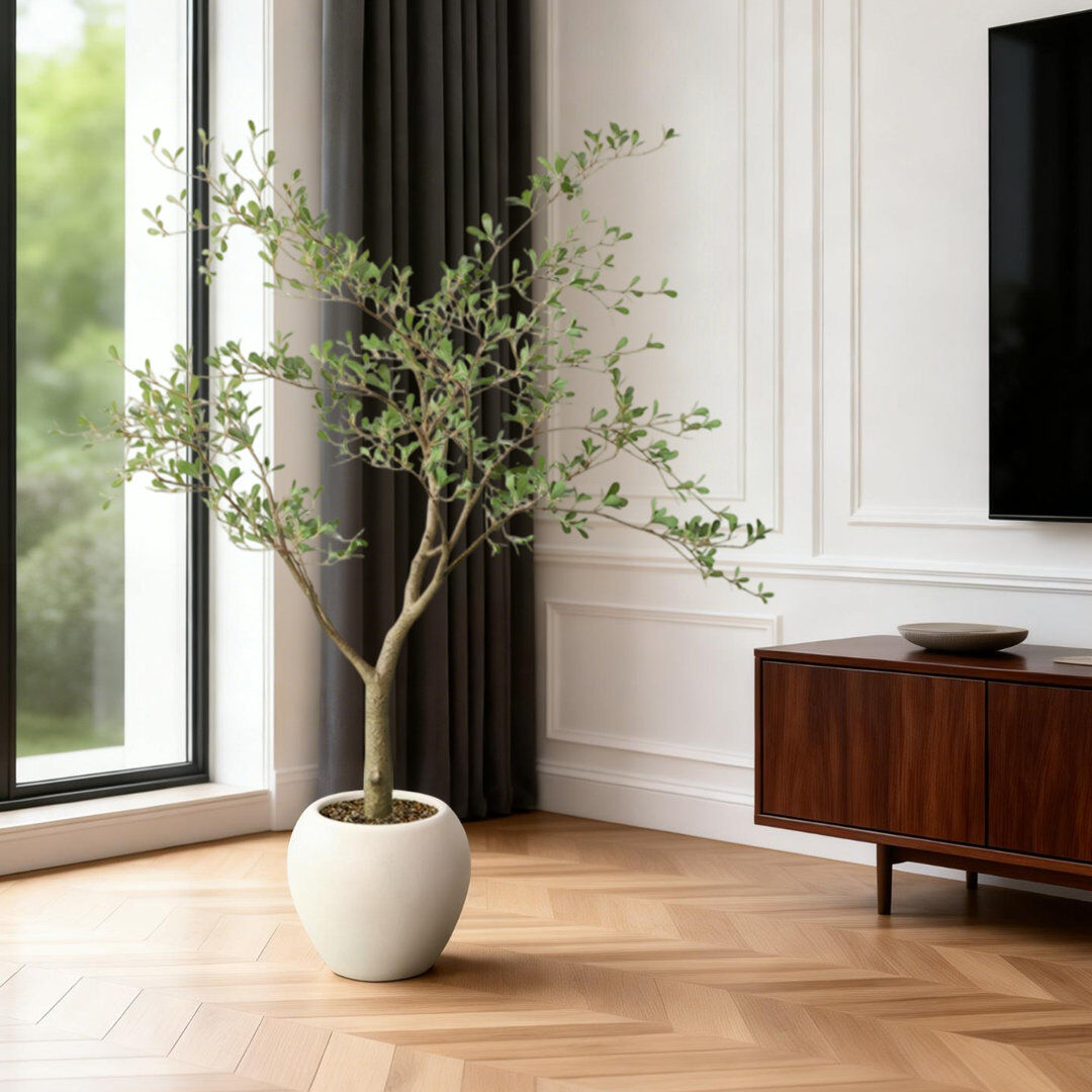 Brayden Studio 150 cm H Faux Plant Black 150cm H X 32cm W X 85cm D